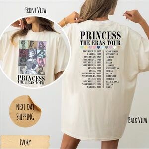 Ivory Princess Eras T Shirt LARGE